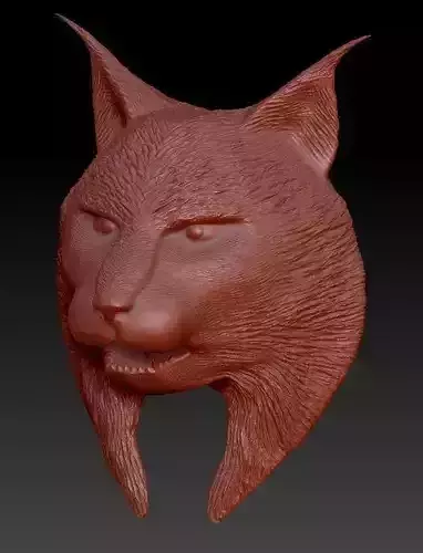 Lynx Head 3D print model
