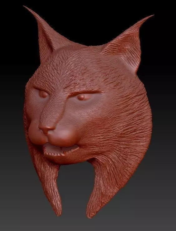 Lynx Head 3D print model