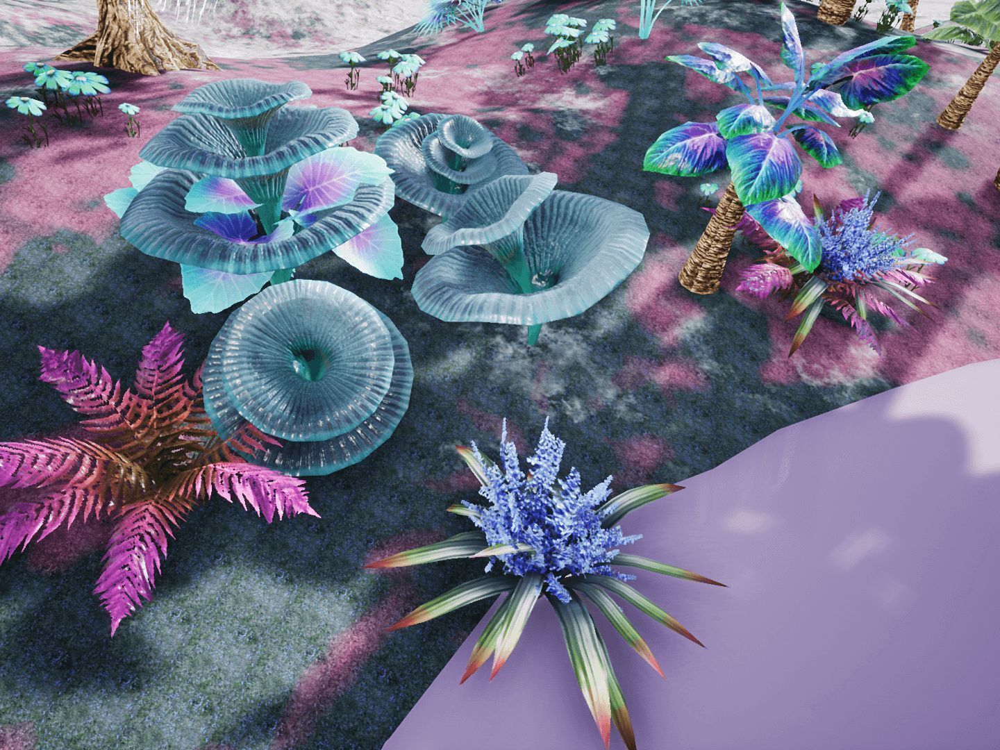 3D model Alien Vegetation UNREAL VR / AR / low-poly | CGTrader
