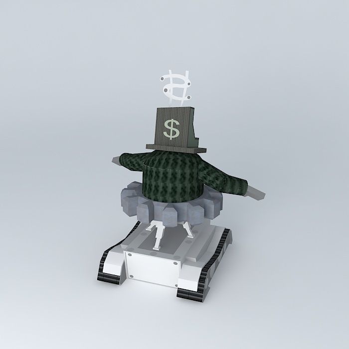 Toontown Cashbot CFO Free 3D model_1