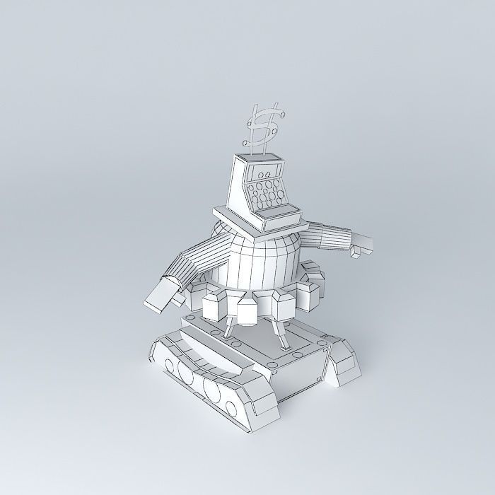 Toontown Cashbot CFO Free 3D model_3