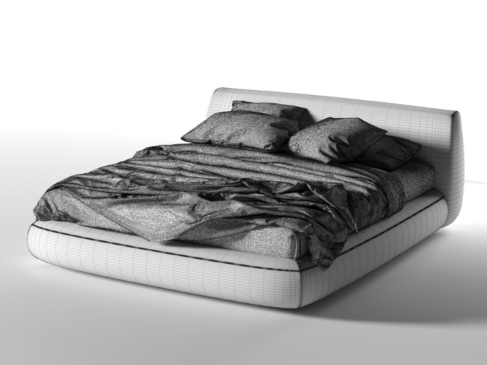 Big Bed 3D model_3