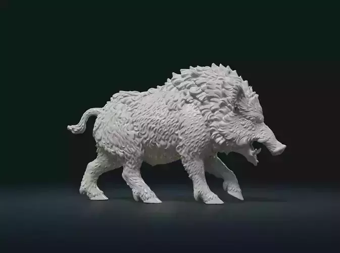 Wild Boar Figure 3D print model