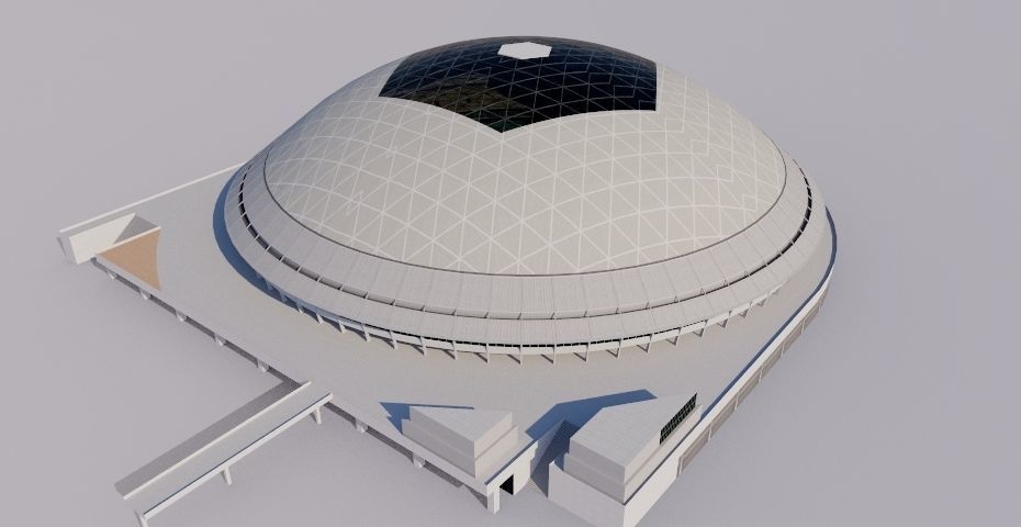 Nagoya Dome - Japan 3D model_1