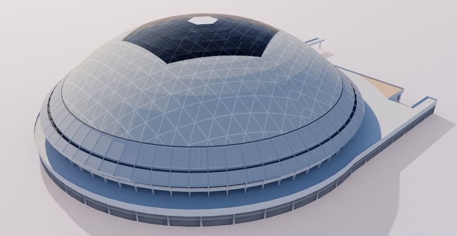 Nagoya Dome - Japan 3D model_6