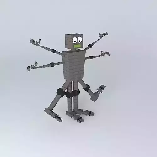 Leonardo da Vinci's Vitruvian Bot Free 3D model