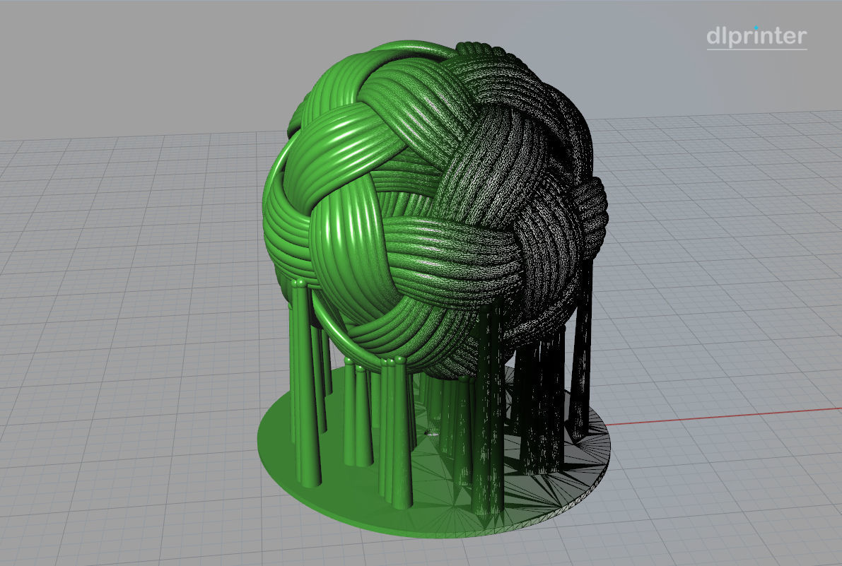 Takraw ball rattan ball 3D print model_3