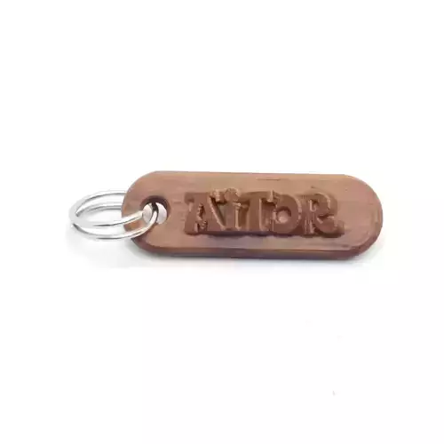 AITOR Personalized keychain embossed letters