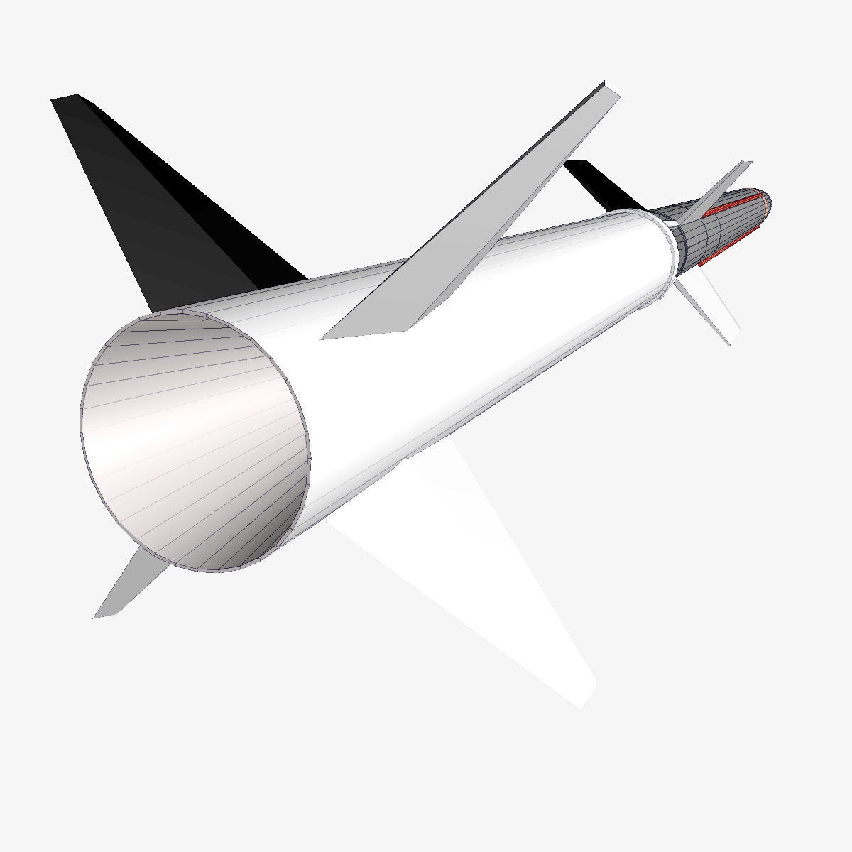 Aerobee 170 Rocket 3D model_12