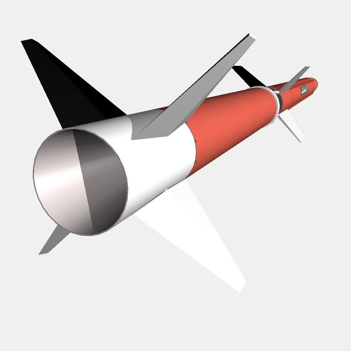 Aerobee 170 Rocket 3D model_6
