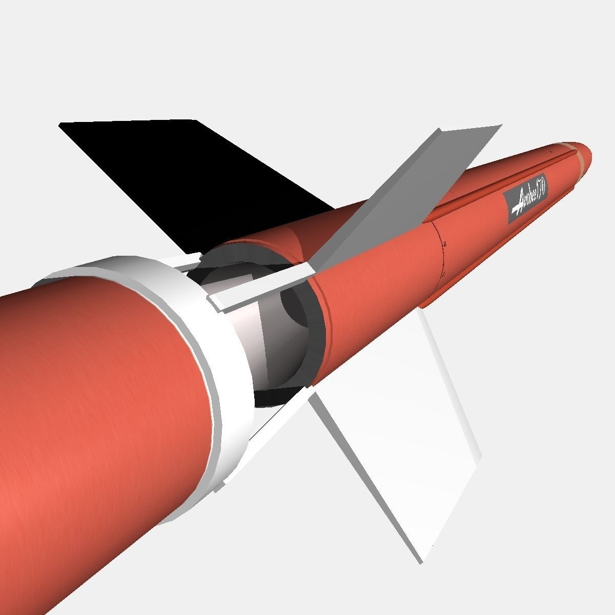 Aerobee 170 Rocket 3D model_4