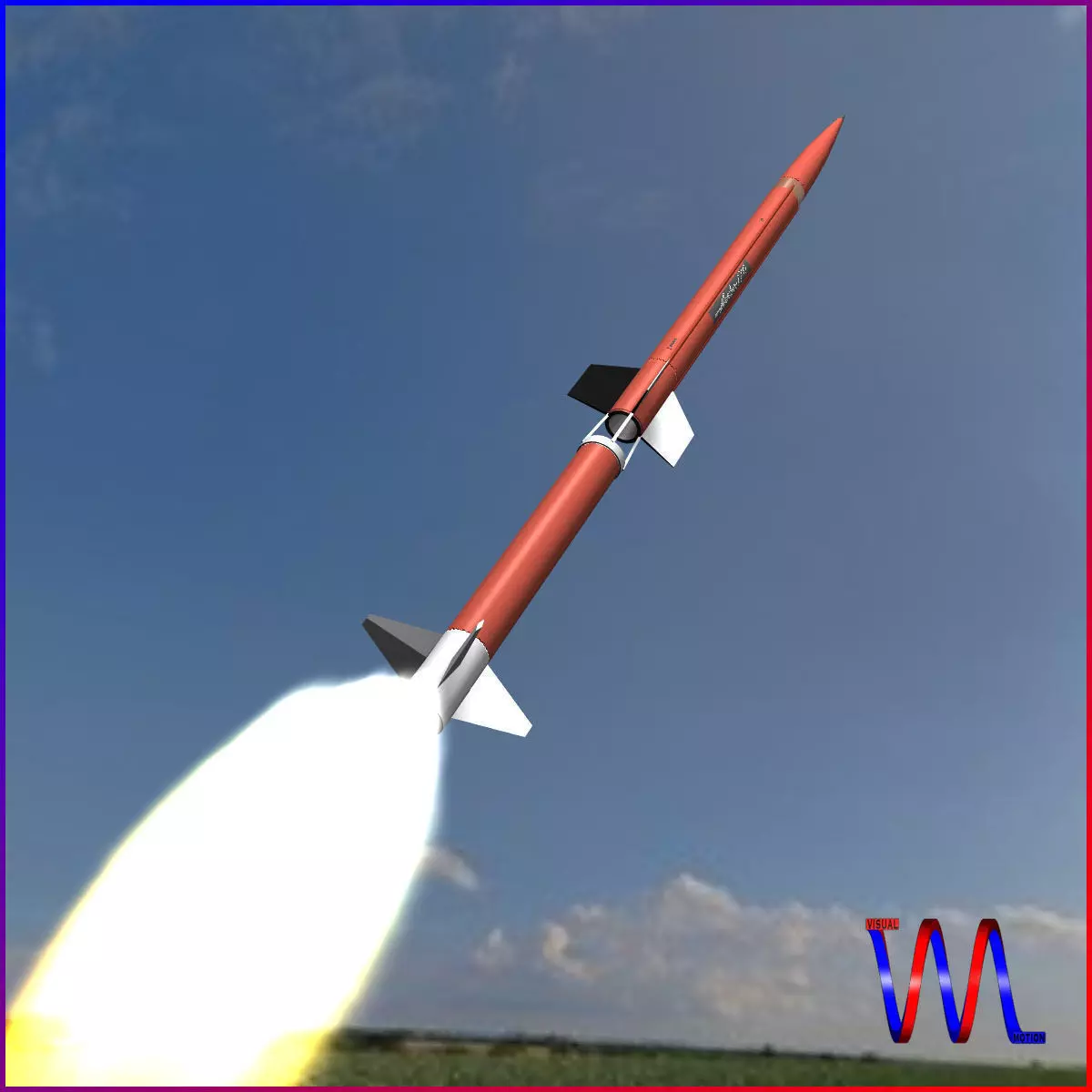 Aerobee 170 Rocket 3D model_0