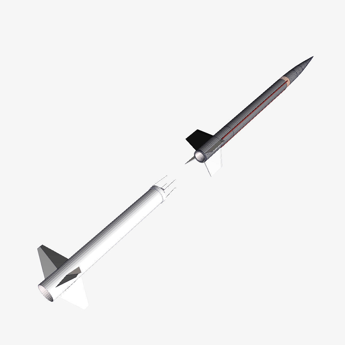 Aerobee 170 Rocket 3D model_13
