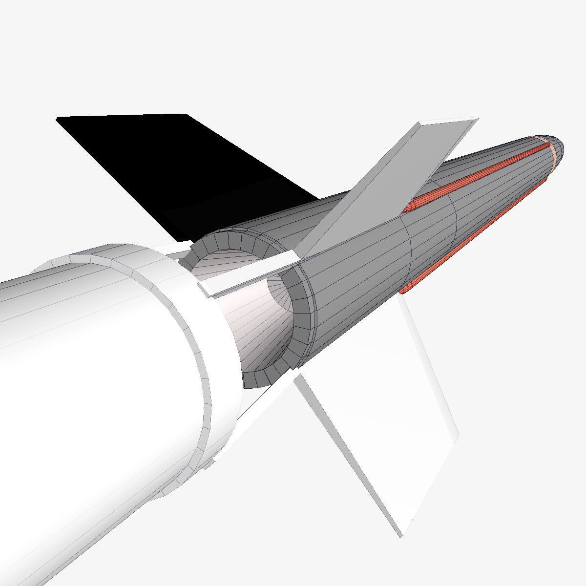 Aerobee 170 Rocket 3D model_11