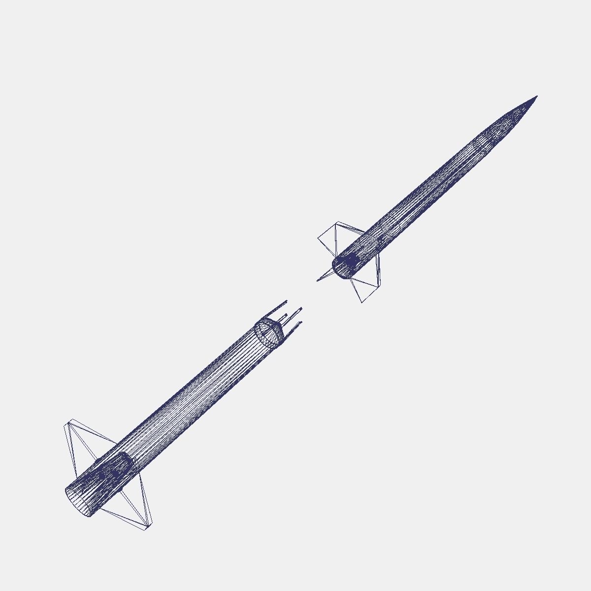 Aerobee 170 Rocket 3D model_18
