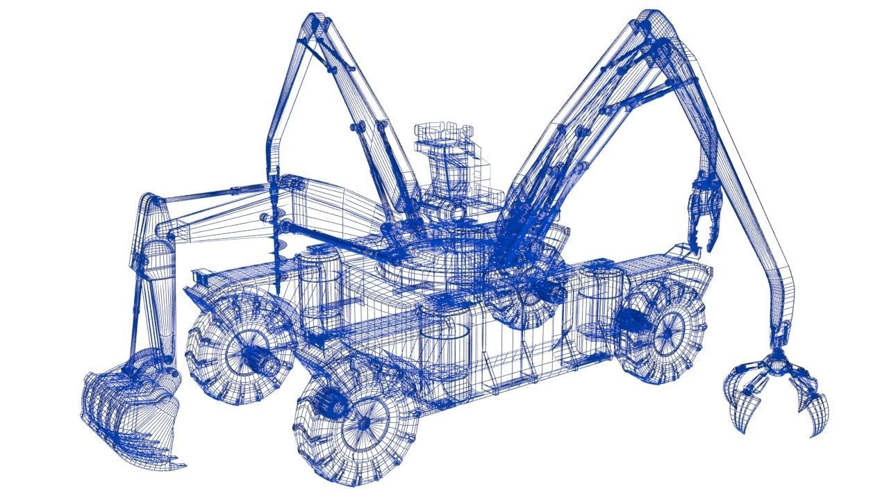 si fi construction machine 3D model_13