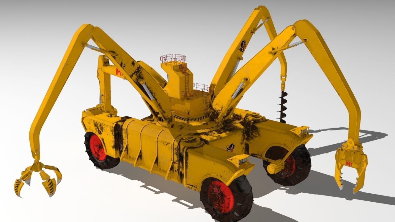 si fi construction machine 3D model_9