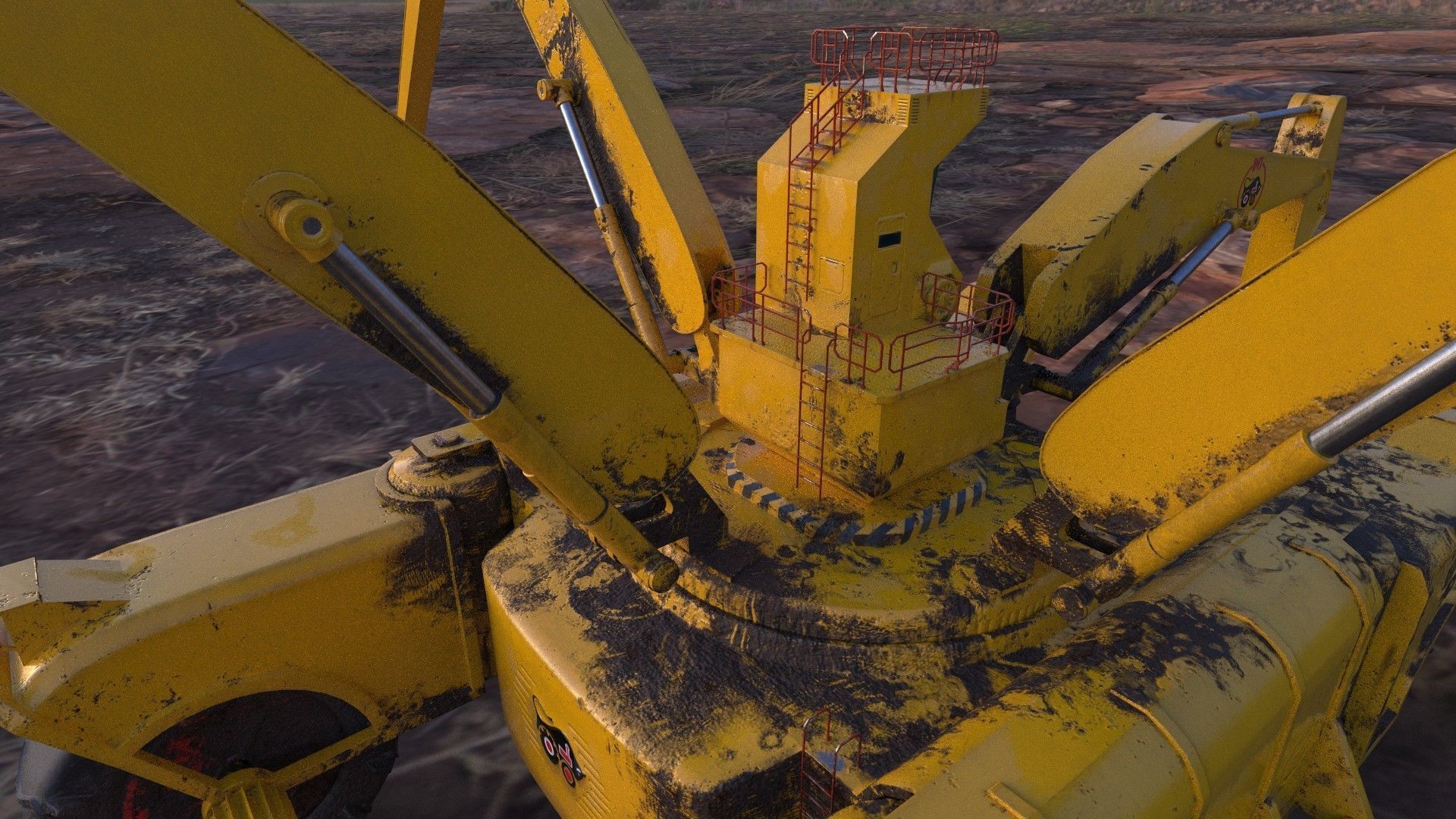 si fi construction machine 3D model_20