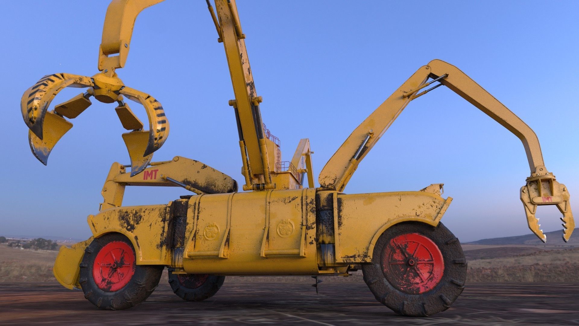 si fi construction machine 3D model_17