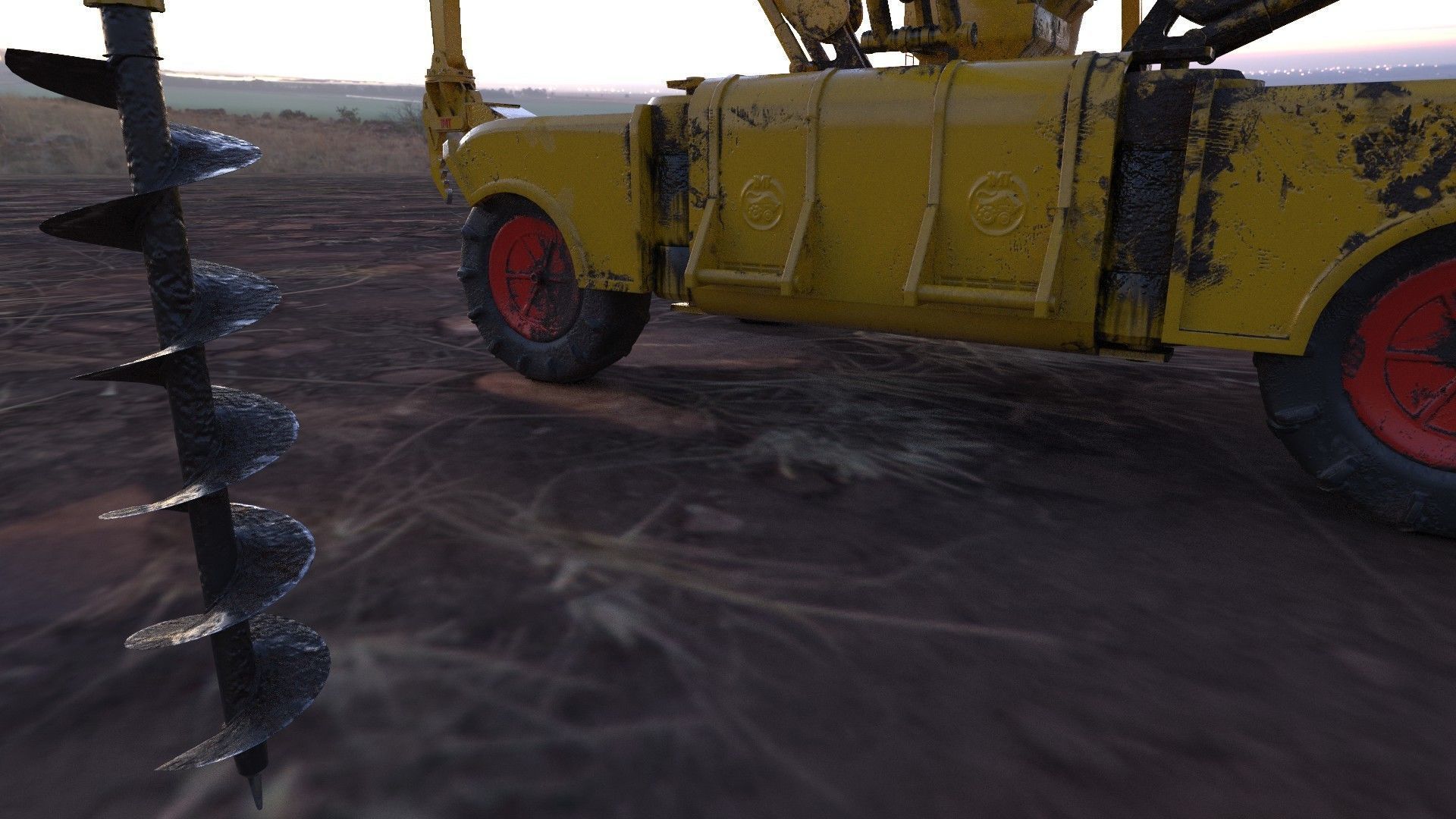 si fi construction machine 3D model_3