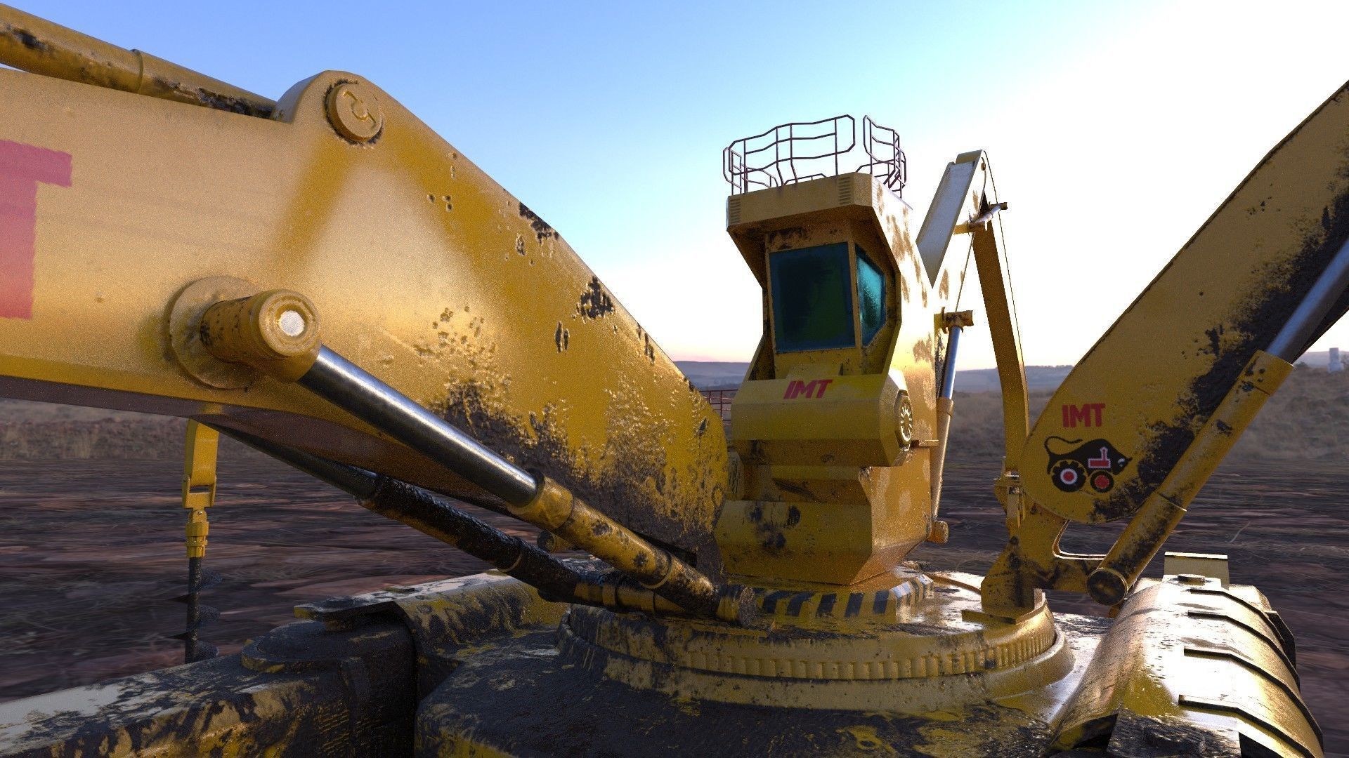 si fi construction machine 3D model_18