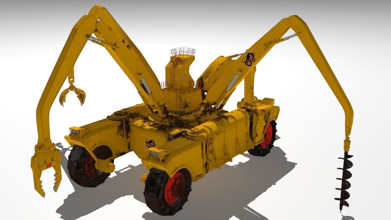 si fi construction machine 3D model_8