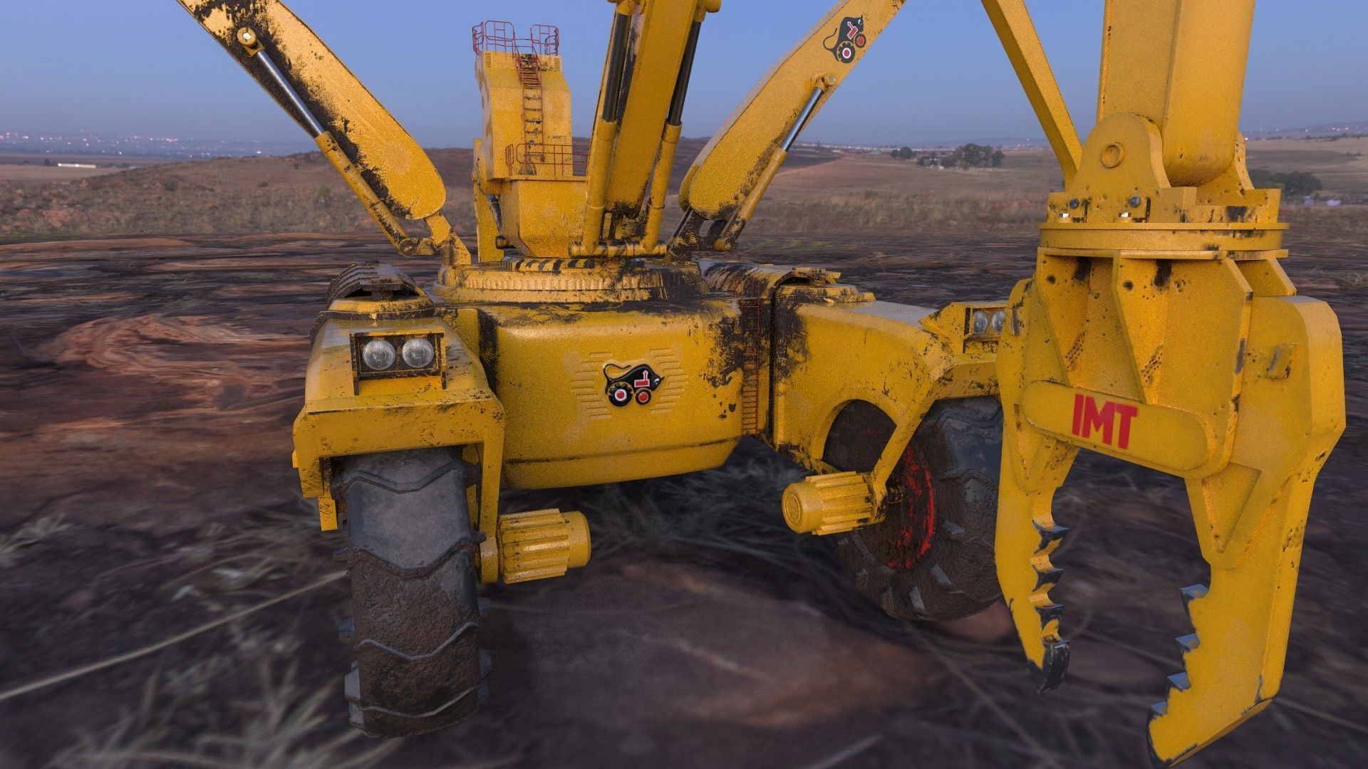 si fi construction machine 3D model_1