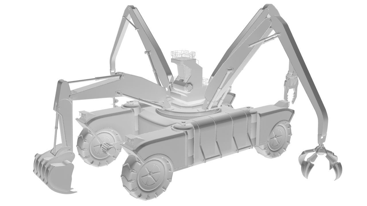 si fi construction machine 3D model_12