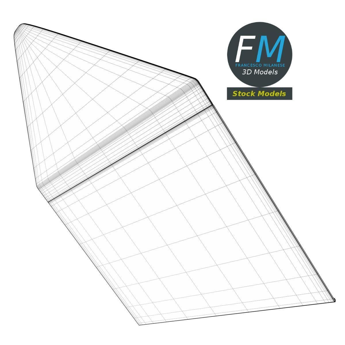 Small envelope open 3D model_8