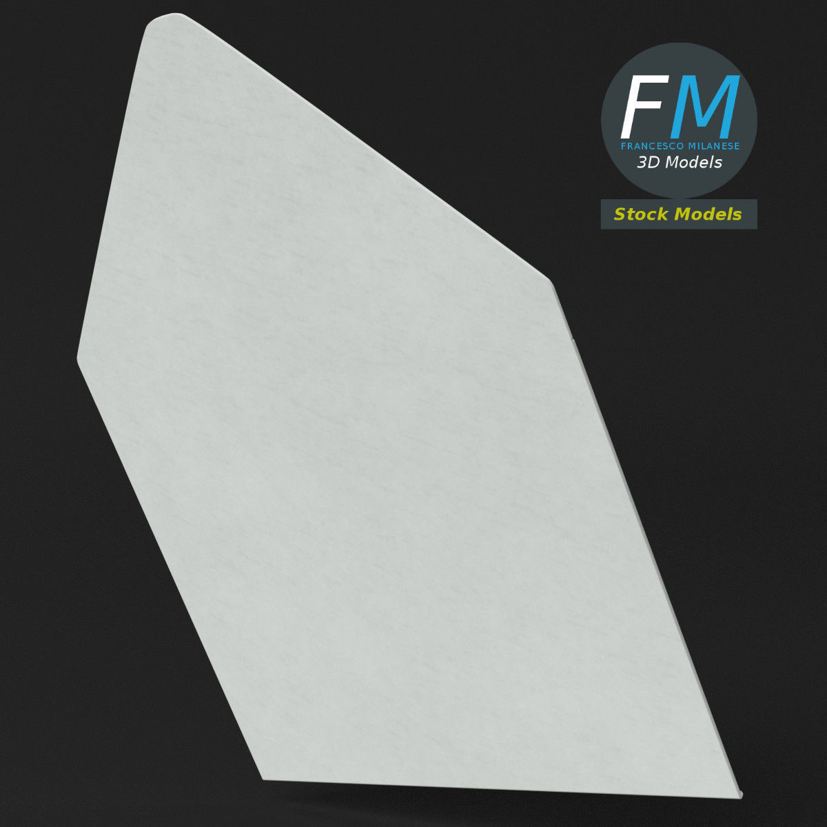 Small envelope open 3D model_5