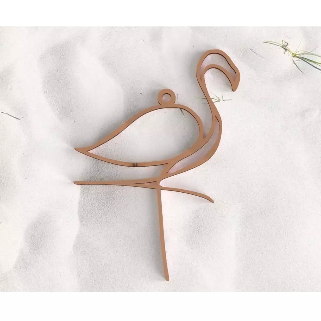 Pink Flamingo pendant 3D print model