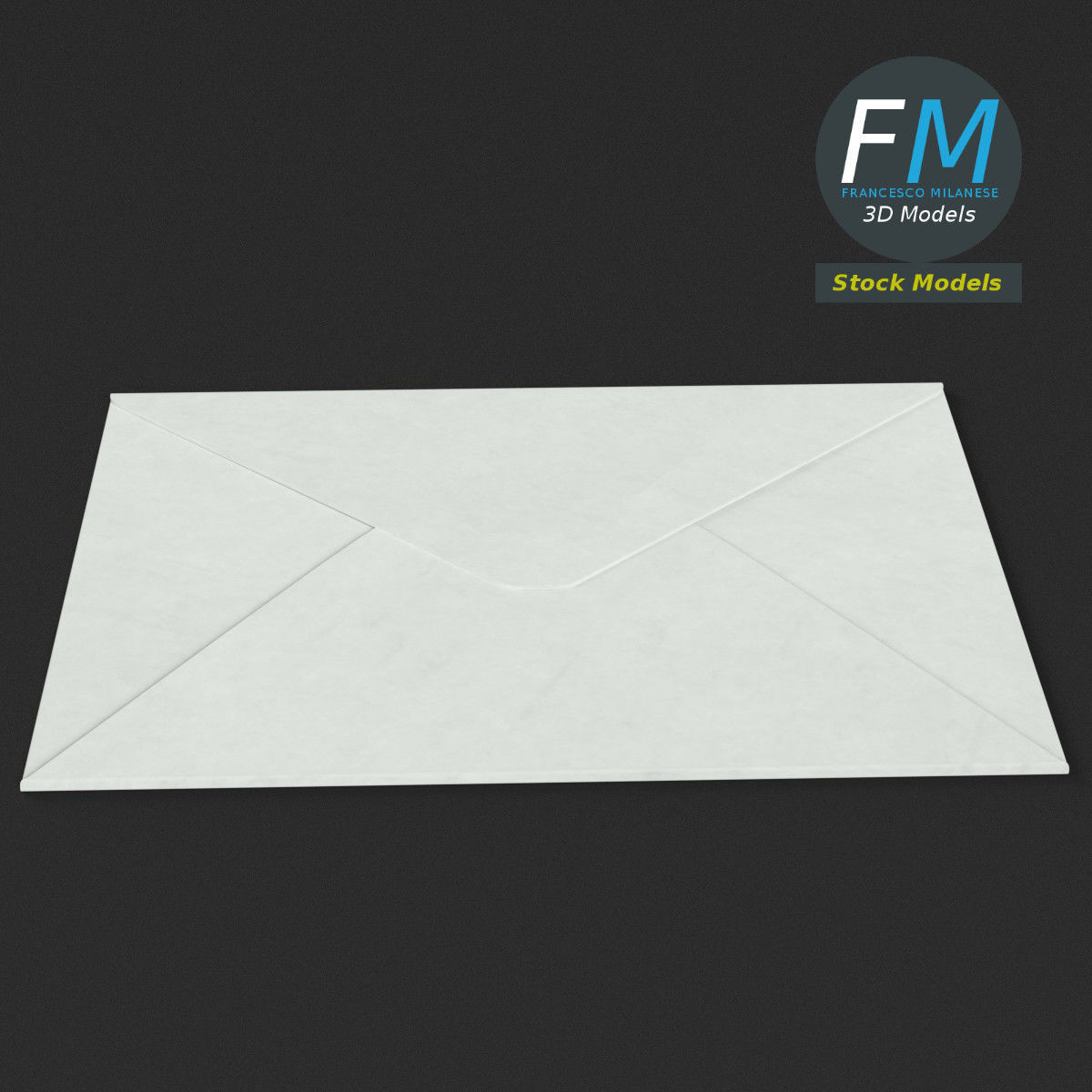 Small envelope closed 3D model_2