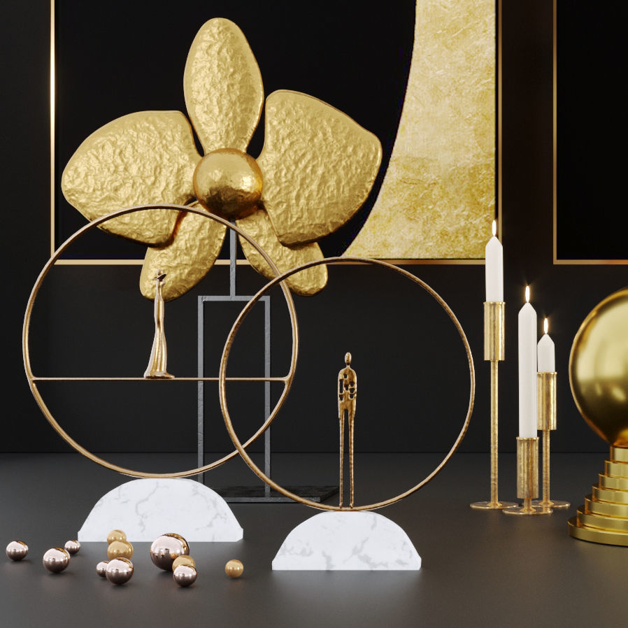 Worlds Away Decoration set 03 3D model_3