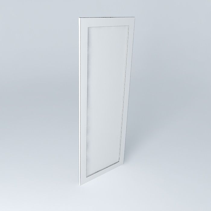 Chinese print painting on wooden frame Free 3D model_3