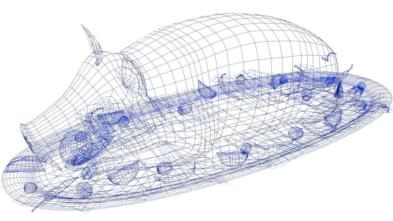 pig roast  Low-poly 3D model_8