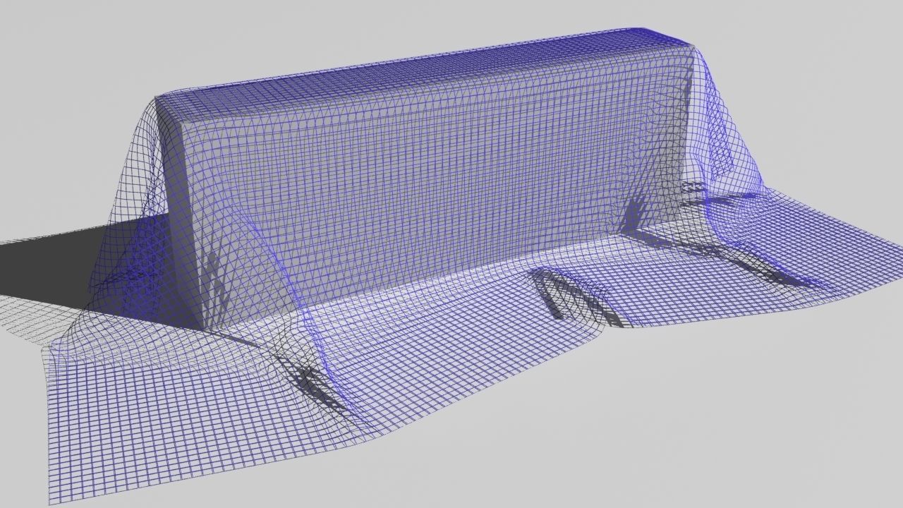 fish net  Low-poly 3D model_9