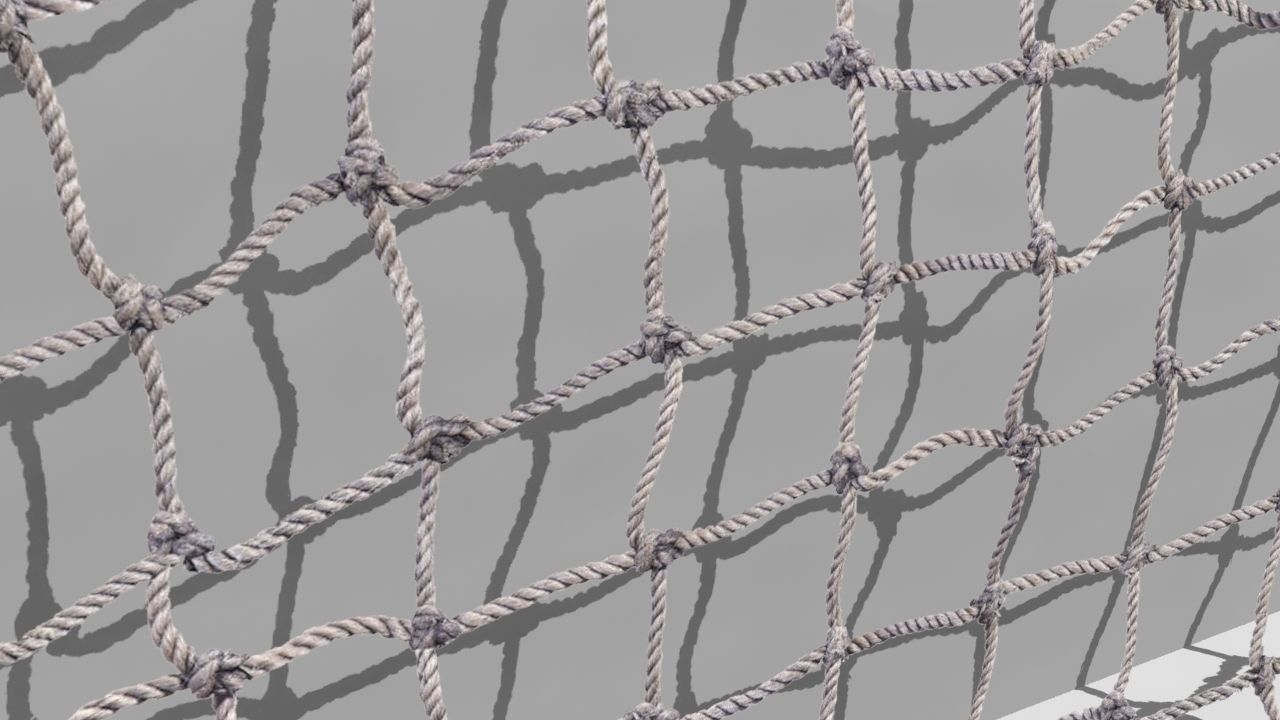 fish net  Low-poly 3D model_7