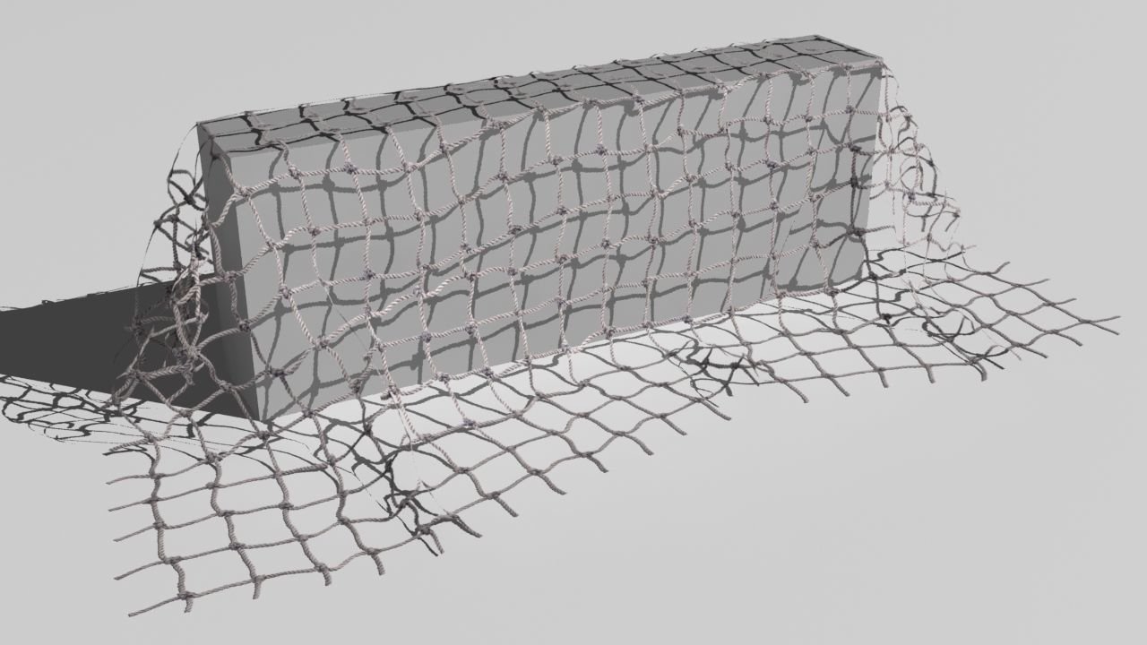 fish net  Low-poly 3D model_8