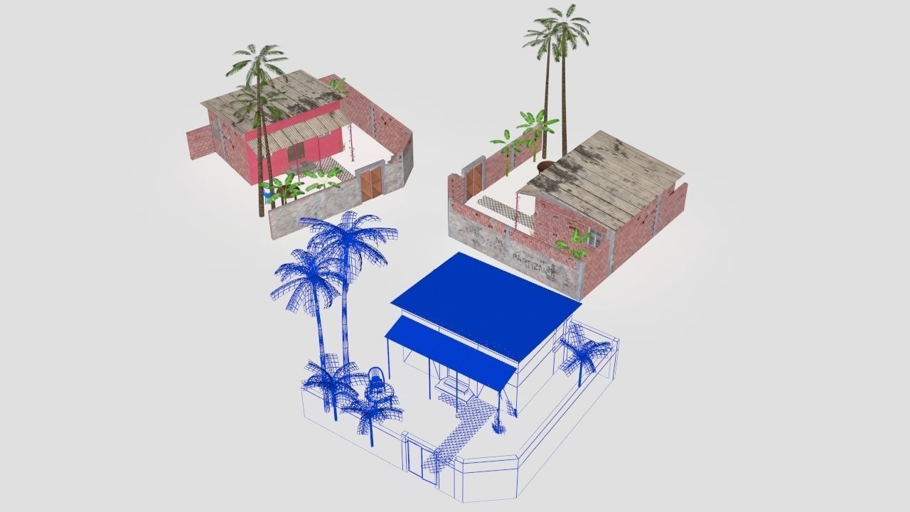 favela street  3D model_25