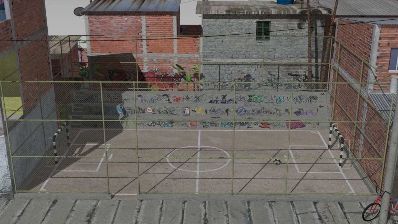 favela street  3D model_9