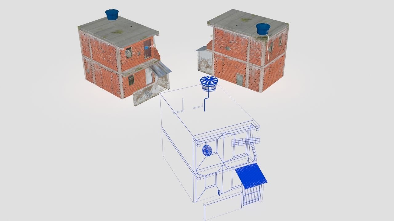 favela street  3D model_21