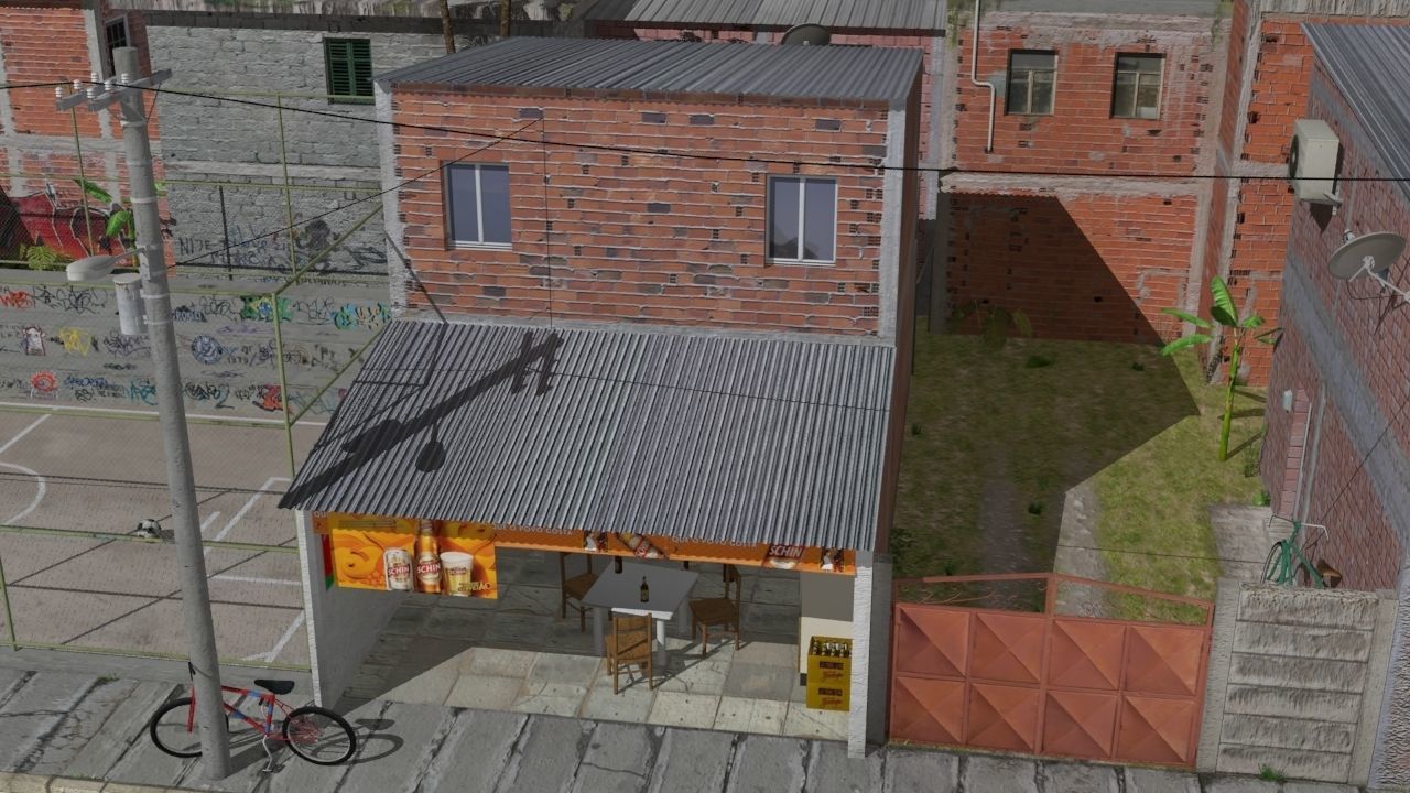favela street  3D model_10