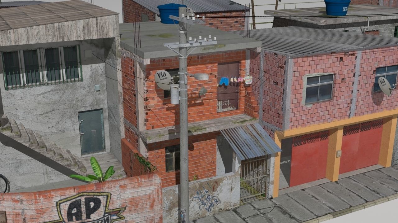 favela street  3D model_15