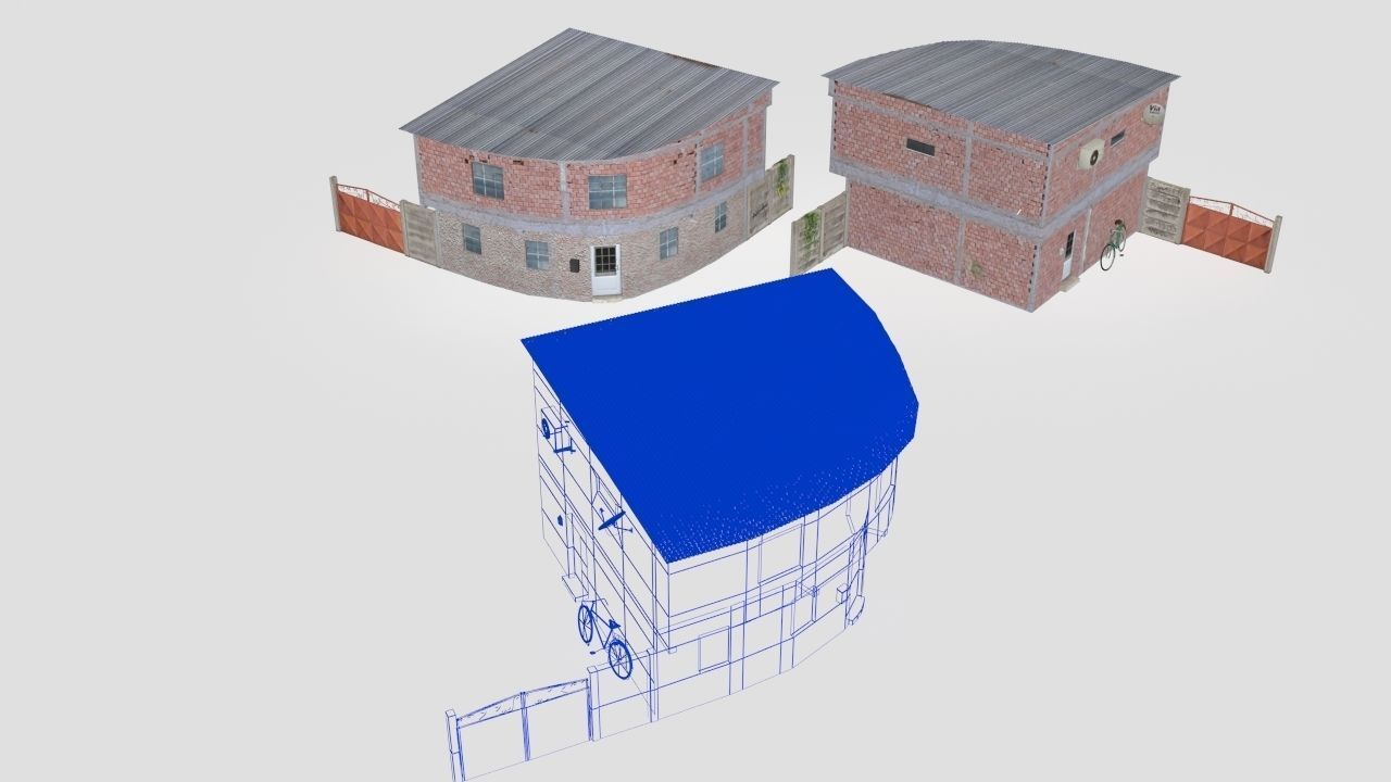 favela street  3D model_30