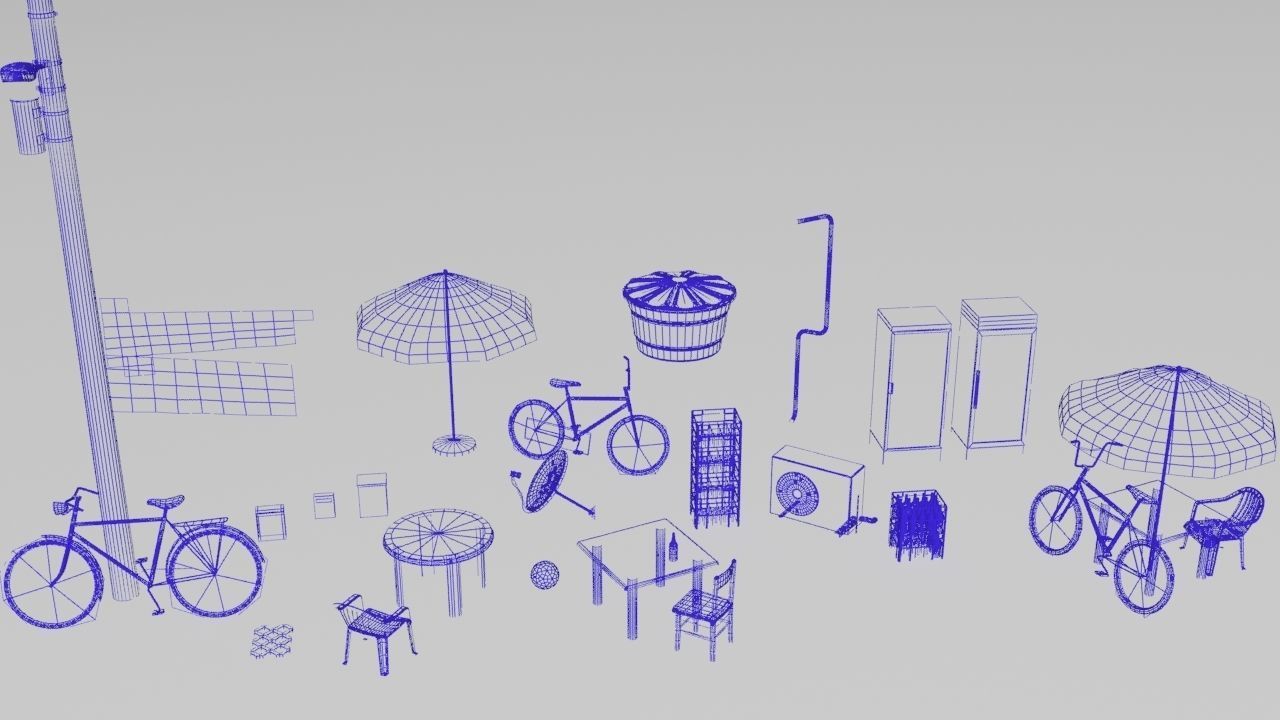 favela street  3D model_34