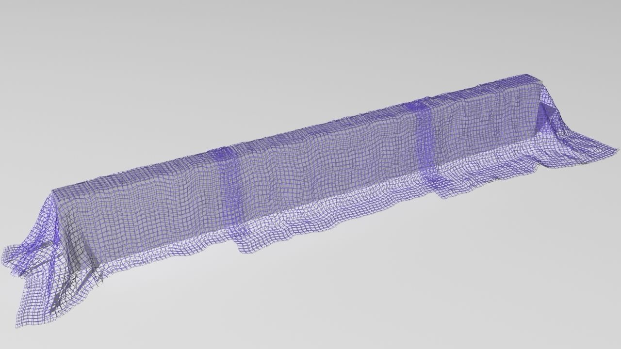 camo net  Low-poly 3D model_13