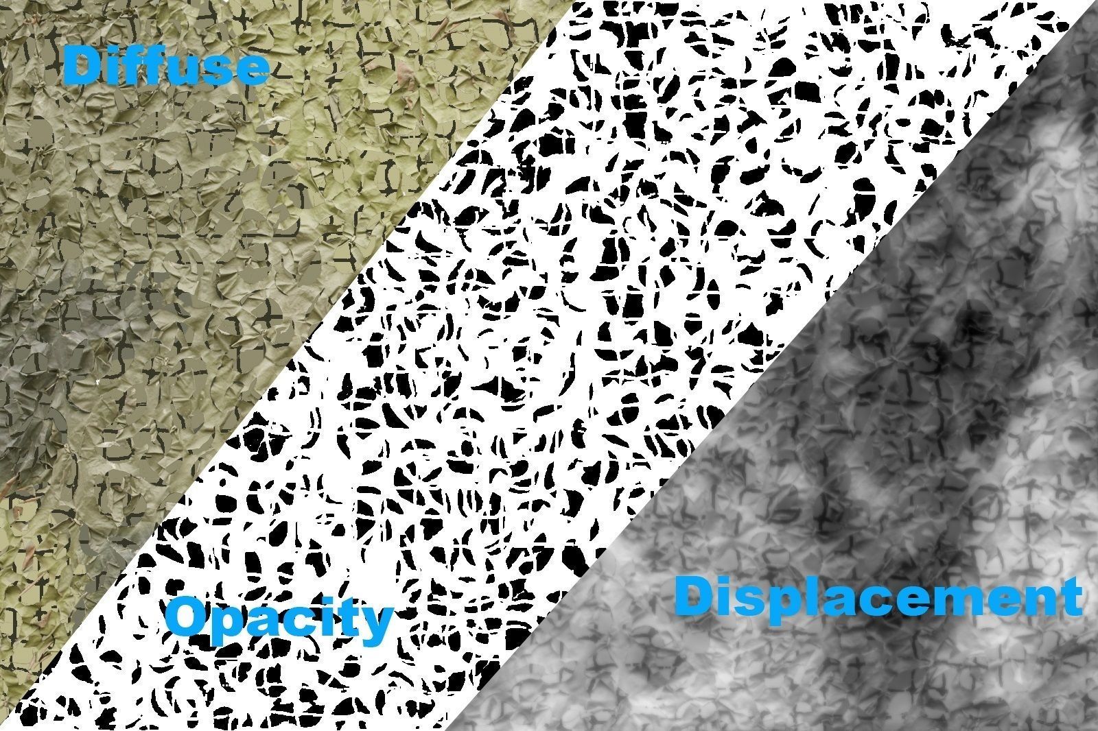 camo net  Low-poly 3D model_15