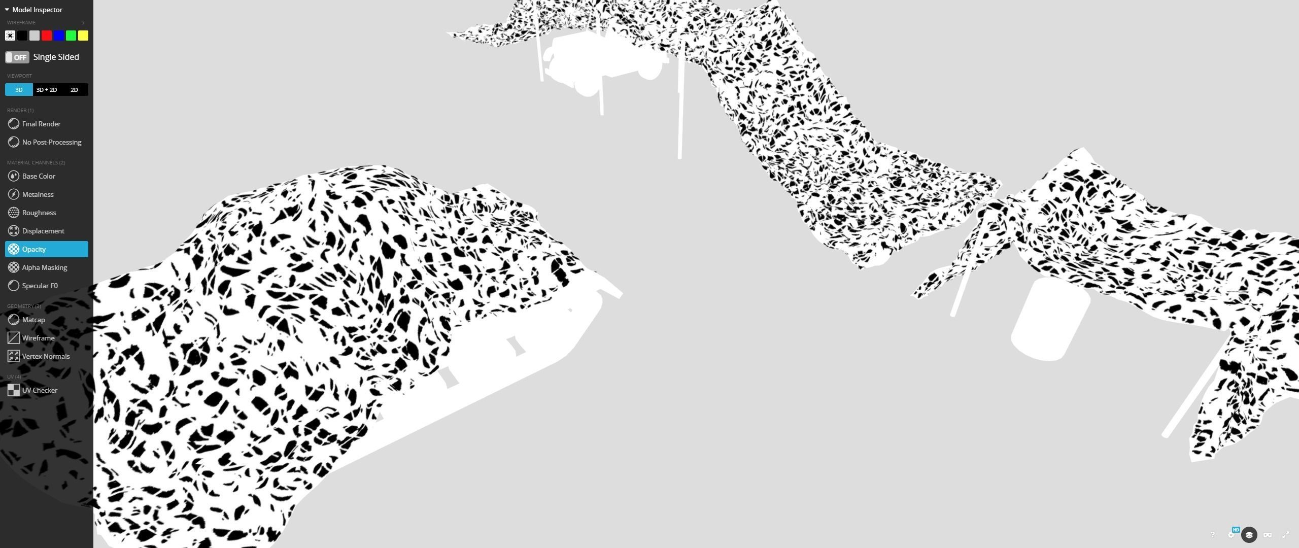 camo net  Low-poly 3D model_9