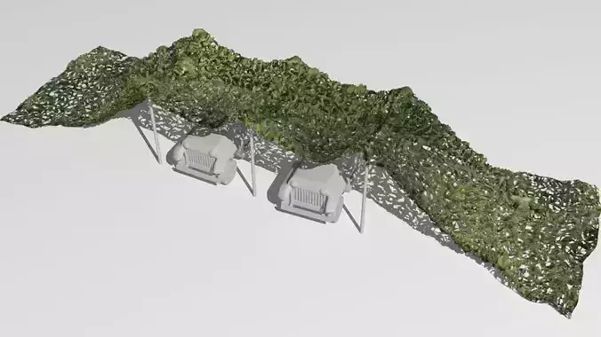 camo net  Low-poly 3D model