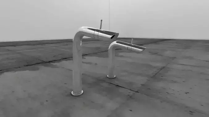 mezcladora para lavabo Low-poly 3D model